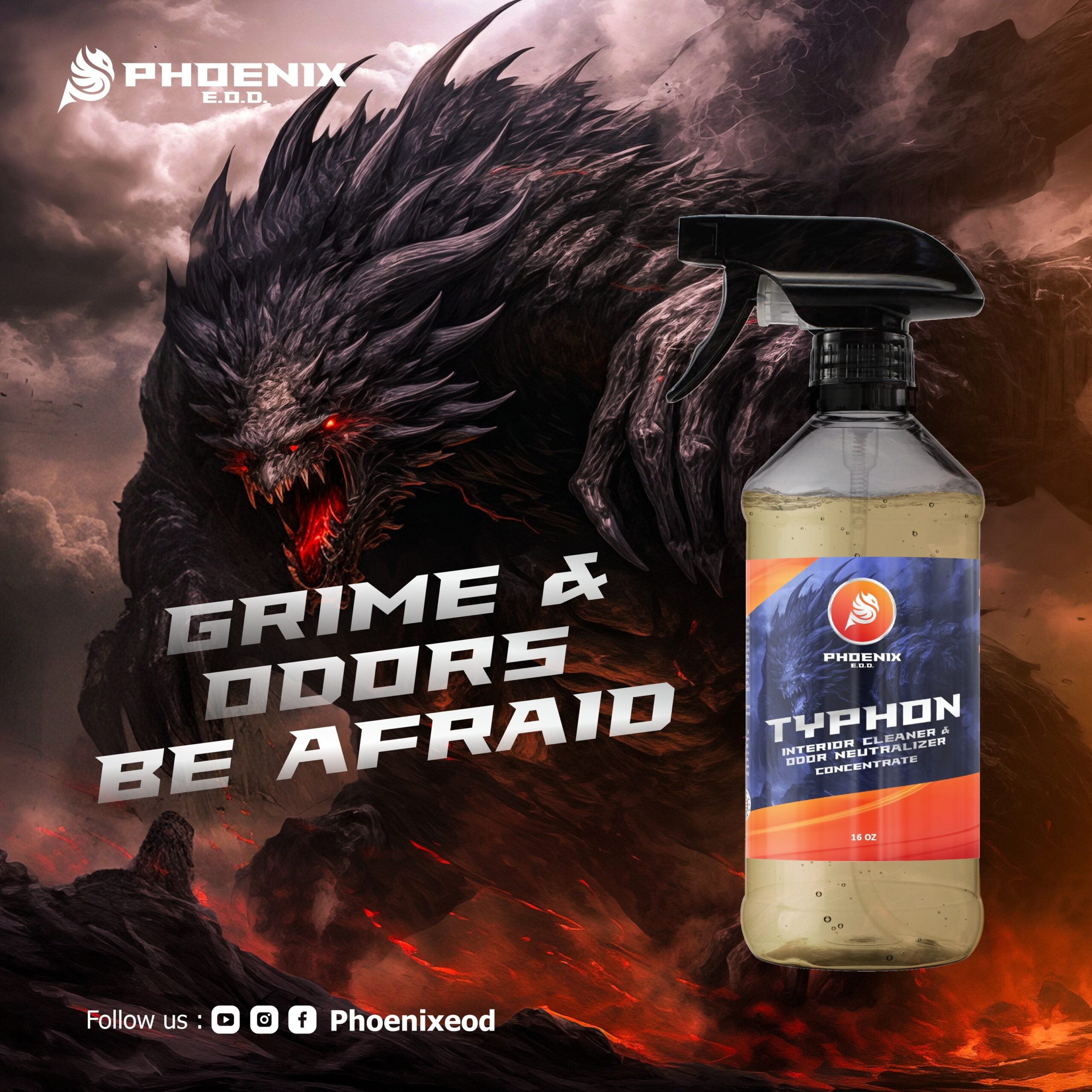 Typhon Interior Cleaner & Odor Neutraliser Dilutable