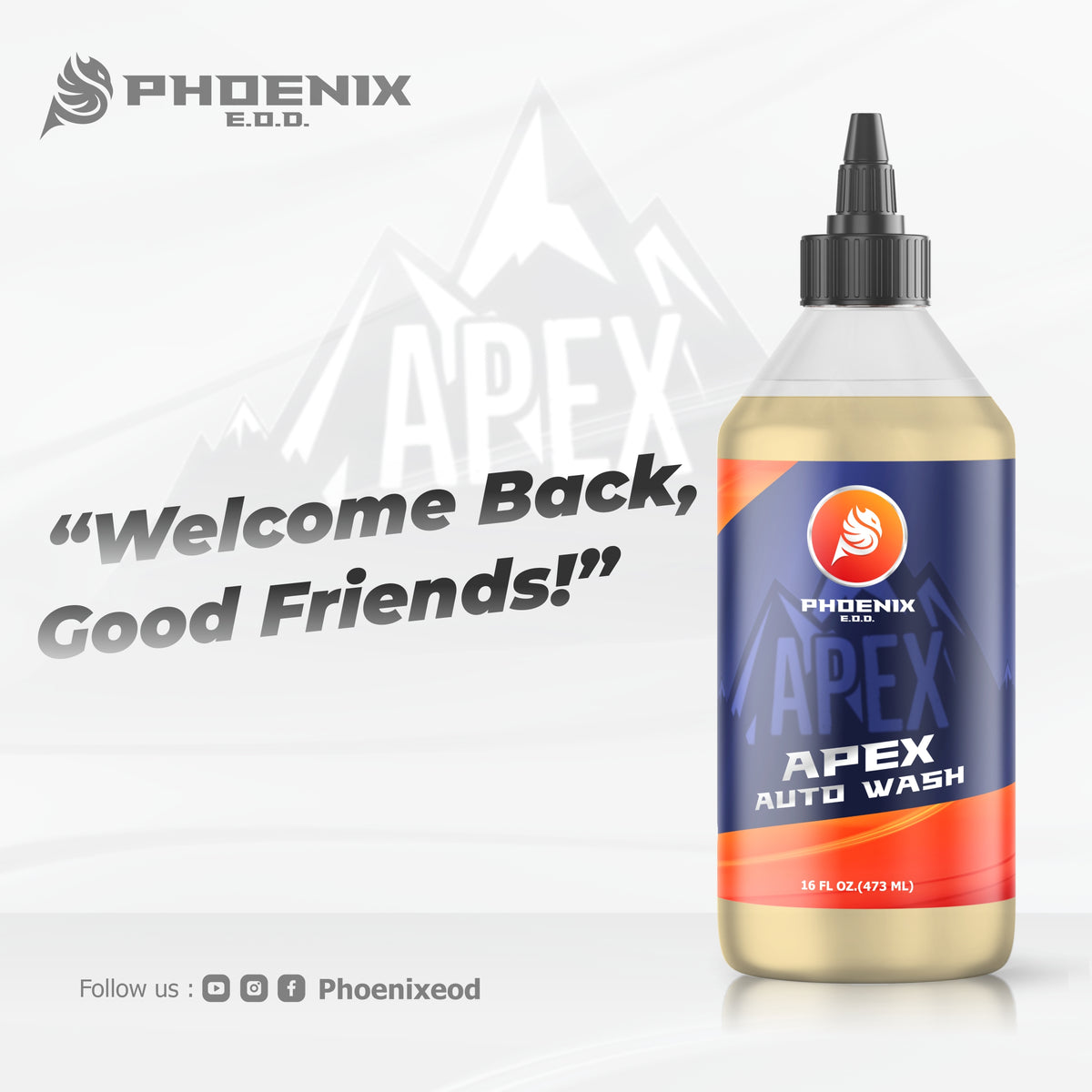 Phoenix EOD Apex Auto Wash - V3.0 - 473 ml