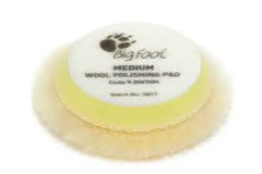 Rupes Bigfoot  Wool Medium Yellow Polishing Pad  Hook & Loop